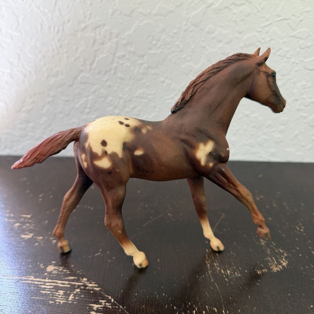 Breyer Appaloosa Traditional Foal #238 Vintage Model Horse 8x6 Rough Coat Red